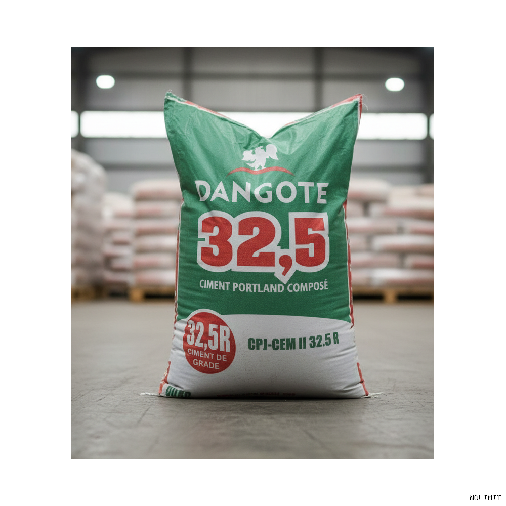 Ciment Dangote Falcon 32.5R – Haute Performance & Polyvalence – Sac de 50 Kg