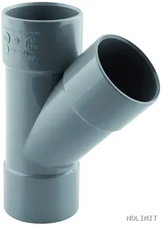 Té PVC 45° Ø100 (Culotte) – Écoulement Dynamique & Haute Performance