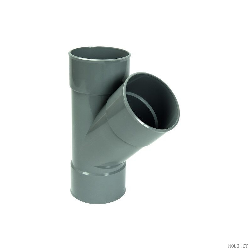 Té PVC 45° Ø100 (Culotte) – Écoulement Dynamique & Haute Performance